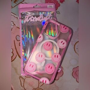 Stardust by Allie Pink Smiley Faces Phone Case 😊💕